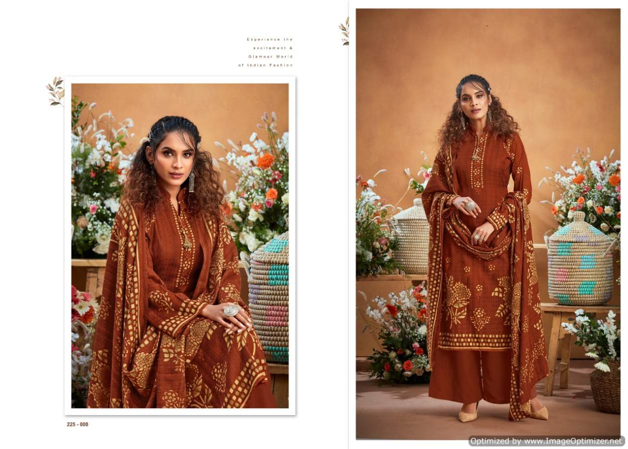 Zulfat Winter Beauty Pure Pashmina Designer Party Wear Dress Material